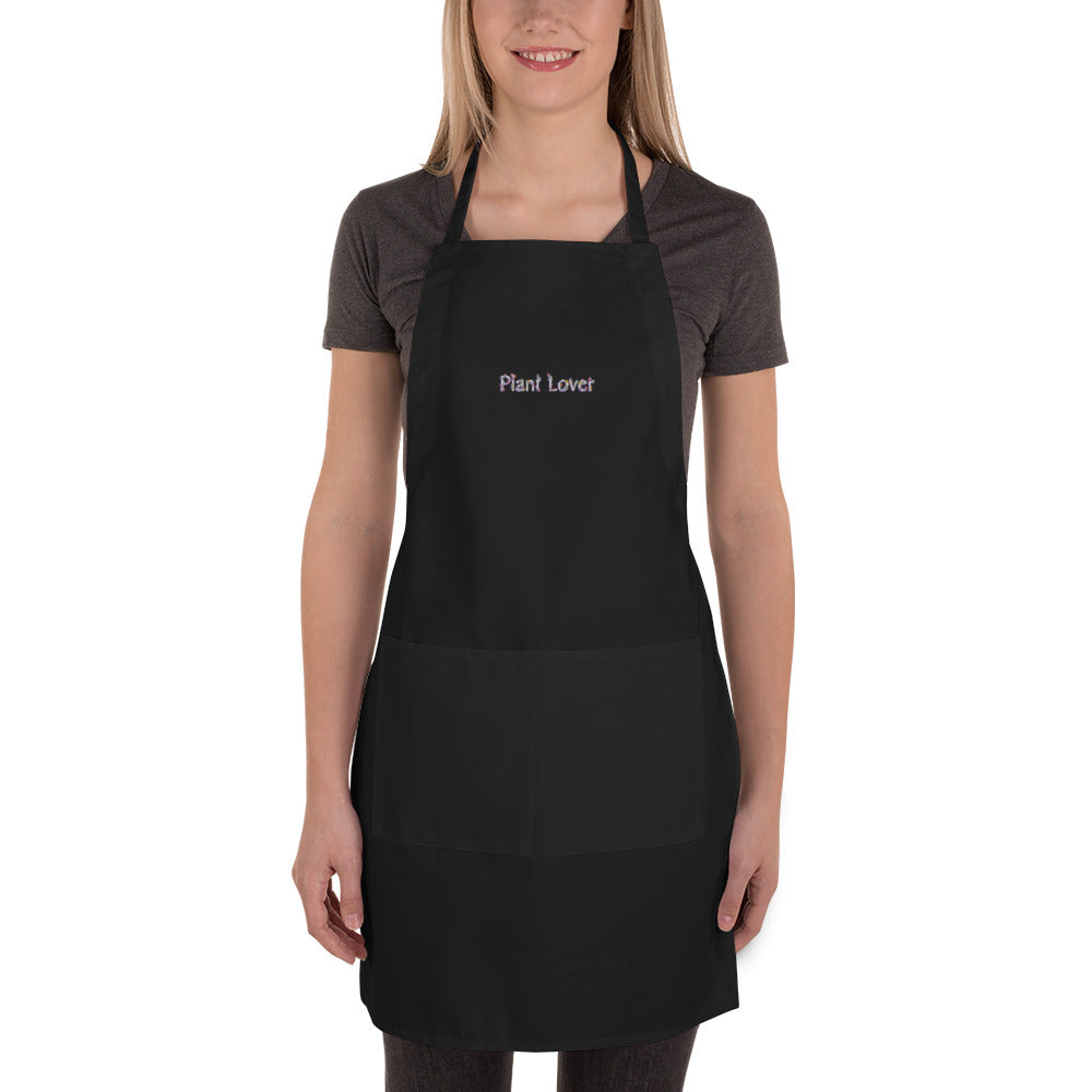 Embroidered Apron Plant Lover
