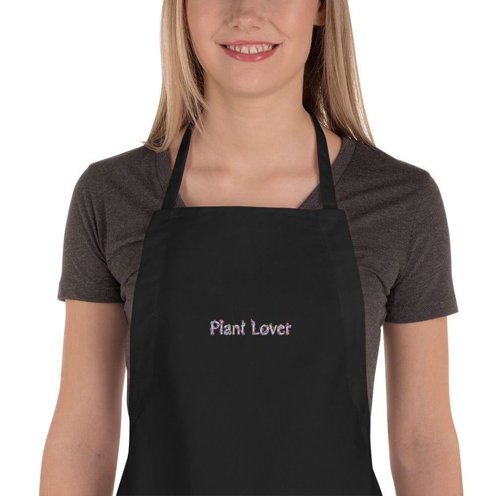 Embroidered Apron Plant Lover