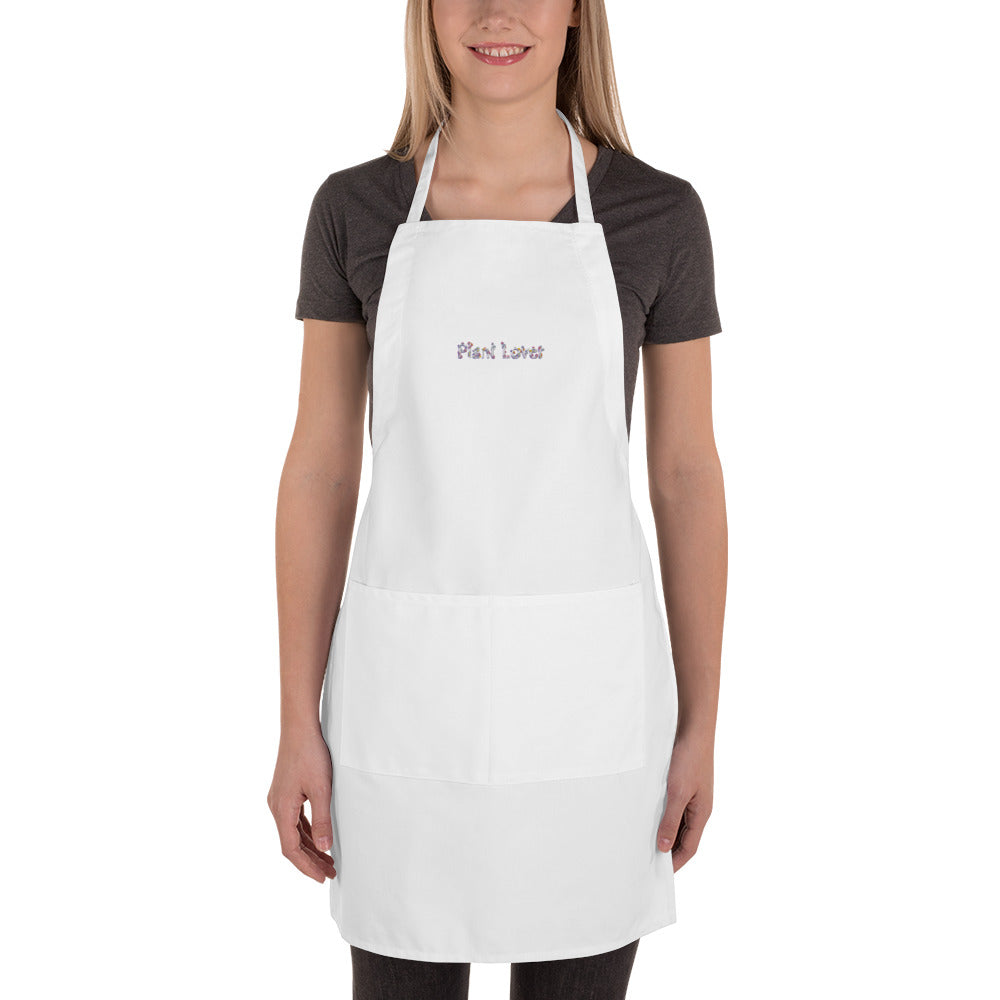 Embroidered Apron Plant Lover