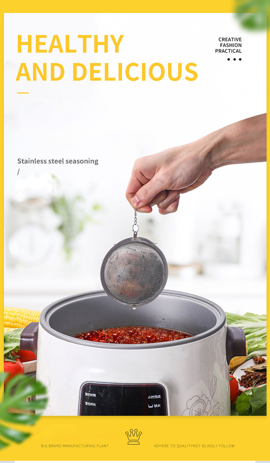 5 Size Stainless Steel Tea Infuser Sphere Locking Spice Tea Ball Strainer